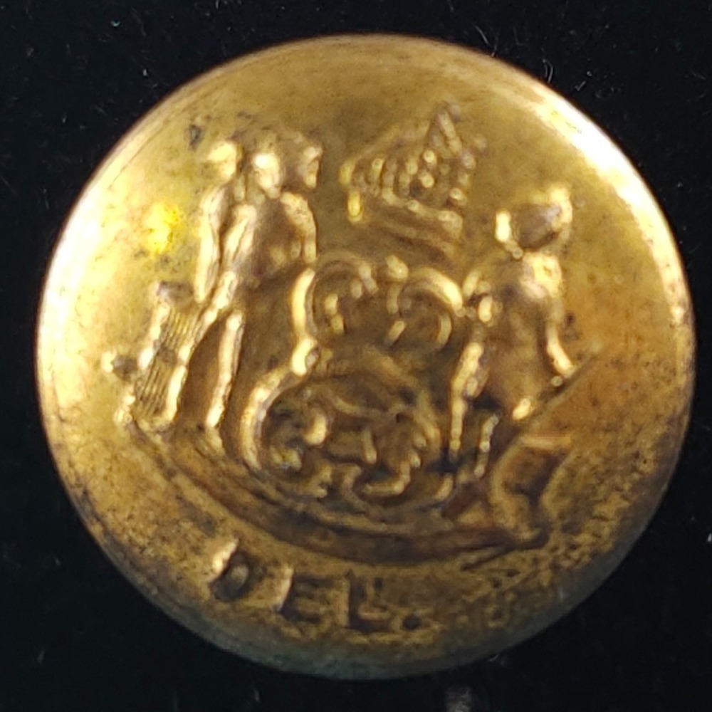 VTG Delaware State Police Uniform Button Superior Quality State Delaware Seal